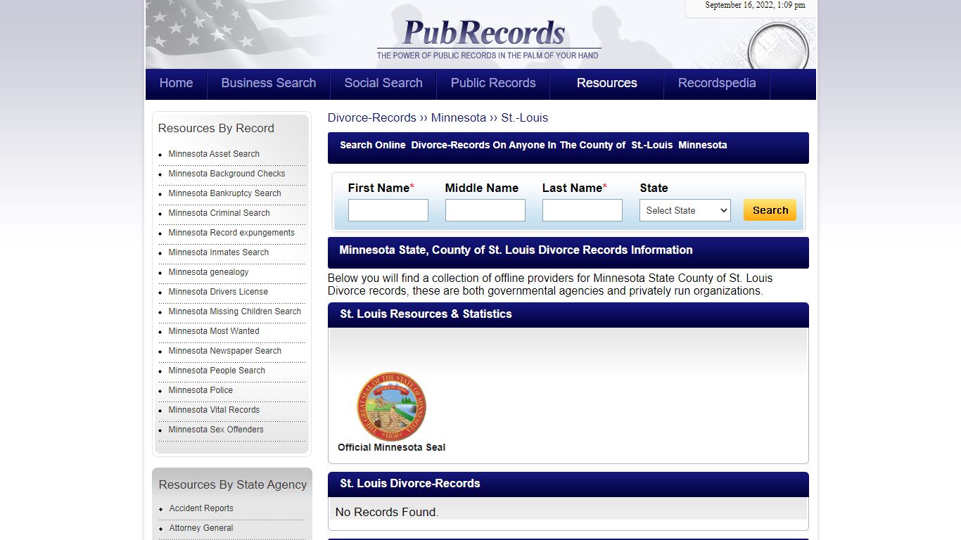 St. Louis County, Minnesota Divorce Records - Pubrecords.com